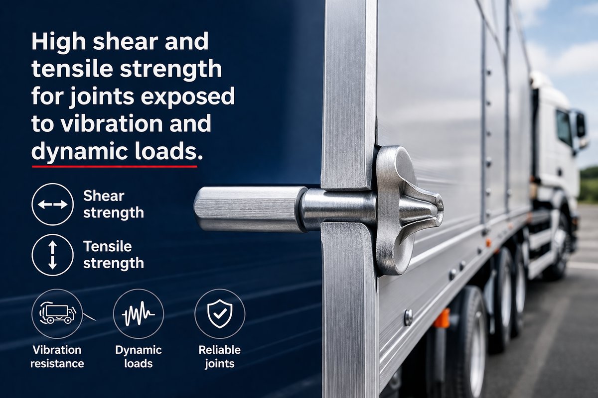 Custom blind rivets for cars and truck trailers